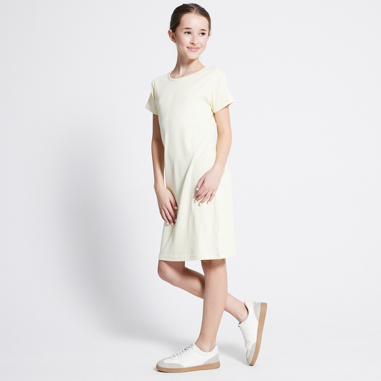 Ribbed knit dress "Admira" Light Yellow
